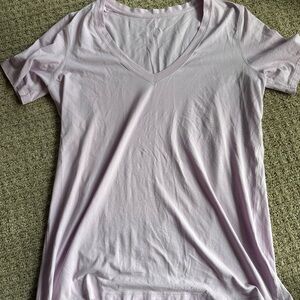 lululemon athletica Light Purple V-Neck Tee